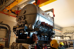 The Beam Combiner Instrument during installation into the VLTI laboratory.